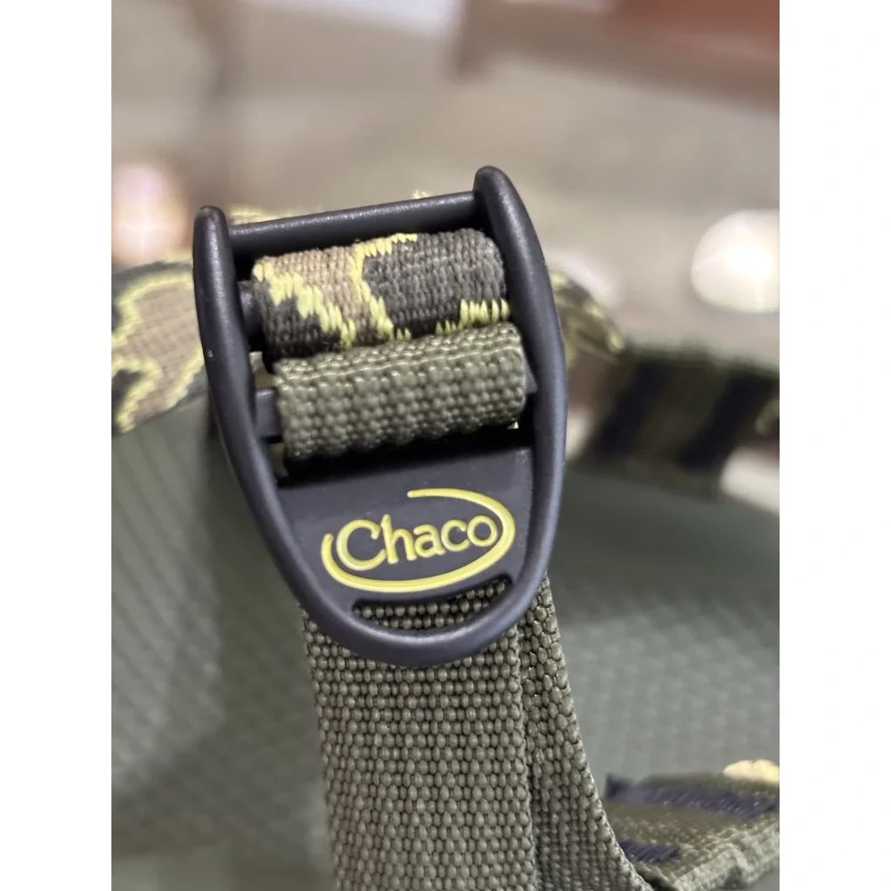 Chaco Z/1 Men's Strappy Sandals Adjustable Buckle Green Camo US 14 EU 48